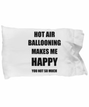 Hot Air Ballooning Pillowcase Pillow Cover Case Lover Fan Funny Gift Idea for Be - £17.43 GBP