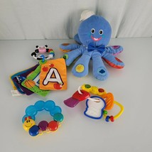Baby Einstein Octopus Stuffed Plush Toy English Spanish French Colors Set Lot - £27.58 GBP