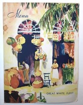 Ship TSS ULUA United Fruit Co Steamship September 6 1941 MENU GREAT WHIT... - £12.82 GBP