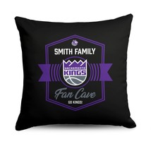 NBA Sacramento Kings Dominion Personalized Throw Pillow 18×18 Inches - $57.48 CAD