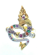 Rare Gemstone Naga Magic Ring Size 9 So Cute Love Charming Lucky Thai Amulets - £23.91 GBP
