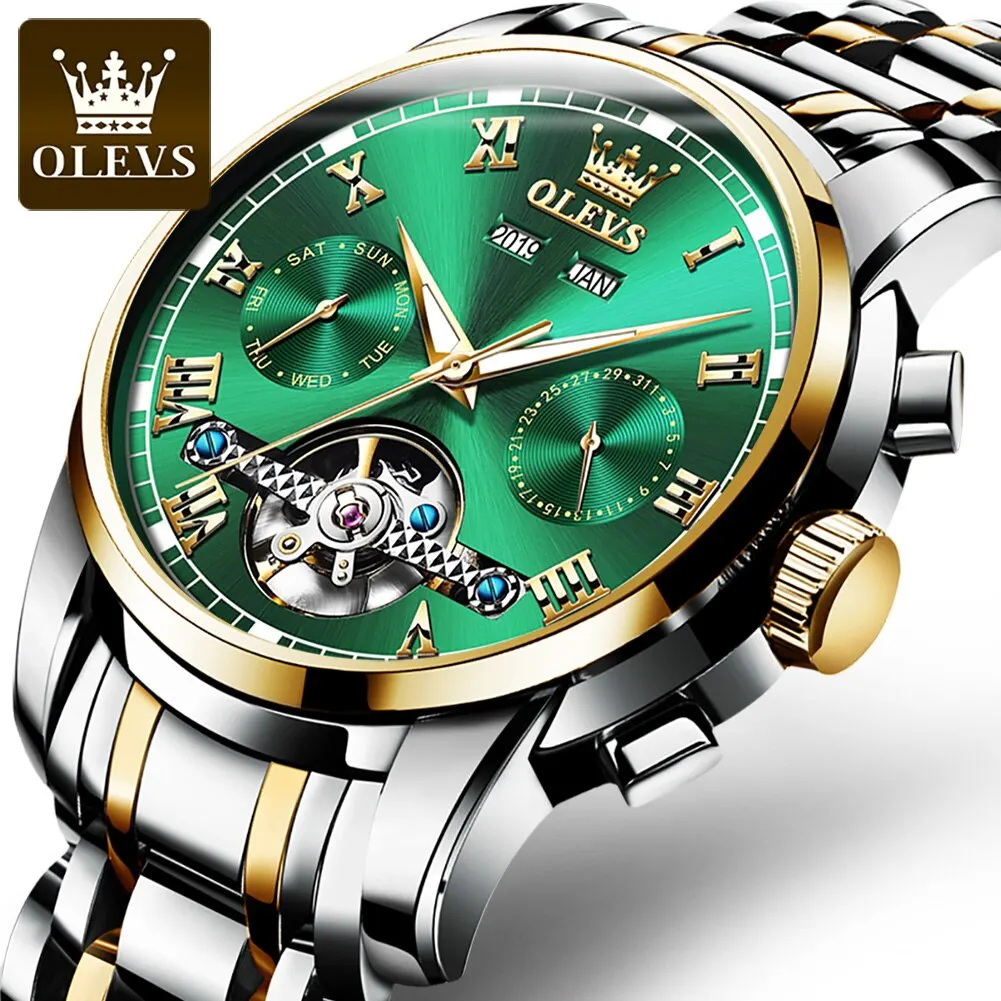 Mechanical Watches Automatic Watch Men Stainless Steel Waterproof Lumino... - £150.98 GBP