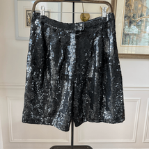 Vintage 80s Ganto’s Heavy Sequin High Rise Bermuda Mom Shorts Black S - $46.80