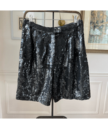 Vintage 80s Ganto’s Heavy Sequin High Rise Bermuda Mom Shorts Black S - €40,07 EUR