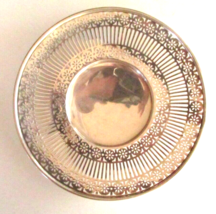 Watrous Mfgr. Company Sterling Silver Pierced  Round Footed Cake Plate Tray P983 - £157.52 GBP