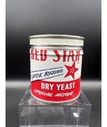 Vintage Antique Red Star Tin Empty Quick Rising Dry Yeast - £18.16 GBP