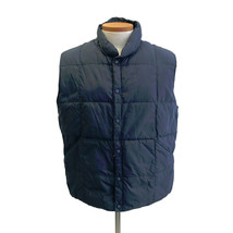 Land&#39;s End  Down Filled Puffer Vest Men&#39;s Navy Blue Winter Clothing Size... - $27.70