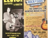 Elvis Presley Brochure Lot of 2 From Memphis To Manhattan Rock &amp; Soul Mu... - £6.26 GBP