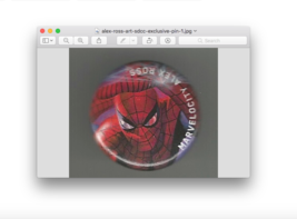 2018 SDCC San Diego Comic Con Alex Ross Art Pin / Button ~ Amazing Spide... - $9.89