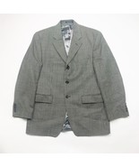 Ralph Lauren Mens Gray Notch Lapel Long Sleeve Single Breasted Blazer Si... - $405.87 MXN