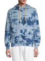 Eleven Paris Men&#39;s Majolica Tie-Dye Hoodie in Blue-Size Large - $48.88