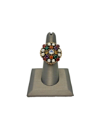 Ring Nicky Butler Multi Gemstone Gold Tone Ring Size 6 India Jewelry Coc... - £57.67 GBP