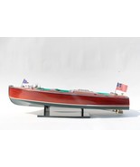 CHRIS CRAFT TRIPLE COCKPIT 1930 WOODEN MODEL BOAT - HIGH QUALITY - $12,373.71 MXN