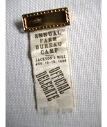 1936 West Virginia Farm Bureau Official Delegate Ribbon - Jackson&#39;s Mill... - $17.71 CAD