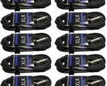 10Pack 3Pin Xlr 20 Gauge Male To Female Mic Microphone Cord Dmx Cable 10... - $144.99