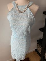 Blue lace dress steeples size medium - $24.75