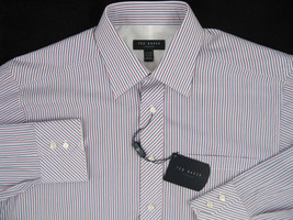 NEW! NWT! Handsome Ted Baker of London Diagonal Stripe Shirt! 17 - 32 33 - £66.88 GBP