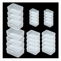 Clear Plastic Beads Storage Containers Empty Mini Storage Containers Box... - £26.85 GBP