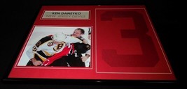 Ken Daneyko Signed Framed 16x20 Jersey # &amp; Fight Photo Display JSA Devils - $123.74