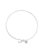Sterling Silver Wire Bangle with Bead Ends for Charm Bracelet - €69,34 EUR