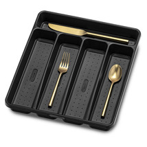 Madesmart 5-Compartment Carbon Cutlery Tray - $34.33