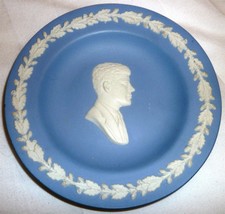 Vintage Wedgwood Blue Jasperware Miniature Commemorative Plate Jfk Kennedy - £9.59 GBP