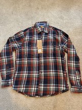 Tailor Vintage Luxe Performance Flannel Button Down Shirt Men’s Size Sma... - $18.49