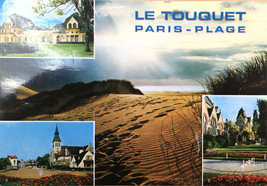 Vintage Postcard of &quot;Colors and Lights of France&quot;, Le Touquet Paris Plage, 1985 - £6.23 GBP