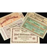 1923 Entre Alemania Regional Railroad Moneda 5pc - Berlín,Dresden,Karlsruhe - $73.01