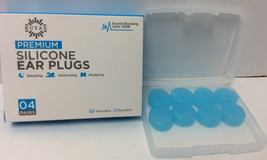 4 pair Reusable Silicone Ear Plugs Noise Canceling up to 32dB Moldable NEW - $0.99