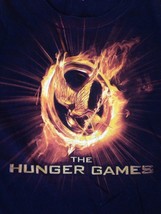 Hunger Games Mocking Jay MockingJay Flames Bird Logo Black T-Shirt M 41&quot; Chest - £15.94 GBP