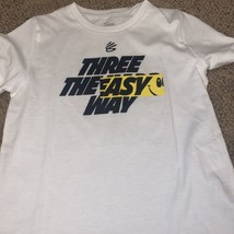 Under Armour youth boys CURRY Three the  easy way T-shirt Sz Xs - $16.99