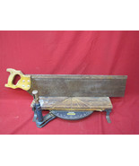 Vintage Cast Iron Stanley No.2358 Commercial Miter Box 25&quot; Miter Back Saw - £77.86 GBP