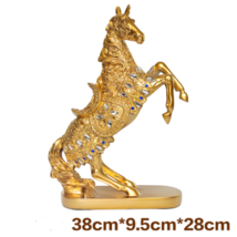 Lucky Horse Ornaments Creative Cabinet Statue Lucky Gifts - £311.34 GBP