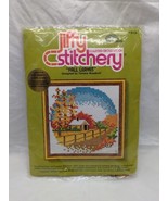 Vintage Jiffy Stitchery Fall Leaves Sunset Designs 5&quot; X 5&quot; - $24.43 CAD