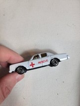 Vintage Diecast Toy Car White Rescue Vehicle - £7.69 GBP