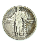 1924-S 25C Standing Liberty Quarter in Very Fine VF Condition, Full 4-Di... - $162.48 CAD