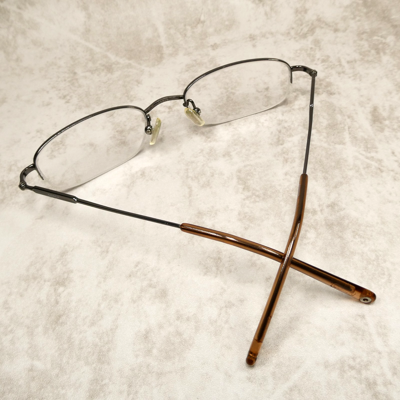 Coach Womens Polished Gray Half Rim Eyeglasses FRAMES Greenwich 304 49-19-135 Item image 9