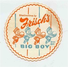 Distinctively Frisch&#39;s Big Boy Coaster 1960&#39;s - £11.07 GBP