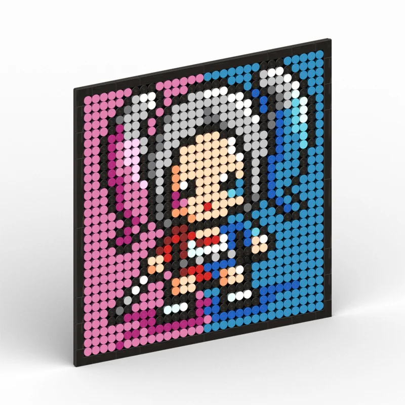 Harley Quinn Joker Batman Superman JISU Mosaic Puzzle Blocks Brick Pixel Art - £27.63 GBP+