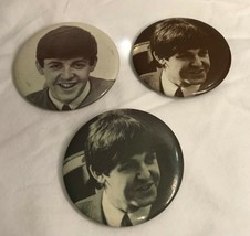 Three Vintage PAUL MCCARTNEY Badge-A-Minit Button Badge Pin 1960’s - $21.95