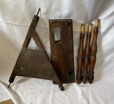 Antique Spinning Wheel Parts Repair Base Stand Bottom - £22.63 GBP