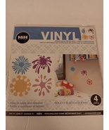 Hip In A Hurry Vinyl 10.75&quot; x 11&quot; Splatters Design Removable Wall Art - £15.92 GBP