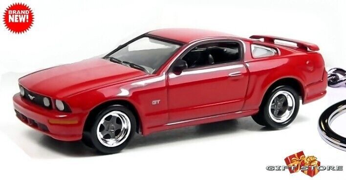 RARE CUSTOM TORCH RED FORD MUSTANG GT/5.0 V8 KEYCHAIN GREAT GIFT NOVELTY