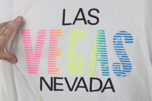 Vintage 90s Streetwear Mens XL Distressed Las Vegas Nevada T-Shirt White USA Item image 4