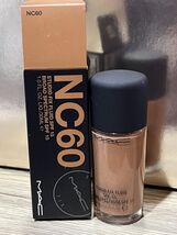 MAC Studio Fix Fluid SPF15 Foundation Shade NC60 RICH COFFEE 30ml New In... - $15.75