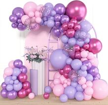 Pink Purple Balloon Arch Kit 153PCS Birthday Baby Shower Decor - $29.99