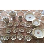Lot 23 Vintage Limoges R&amp;C 12 Cup 10 Rose Cake Dish 10 Saucers France - $5,228.50 MXN