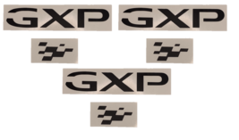 Flat Black &quot;GXP Emblem Overlay Decal Set 2008-2009 Pontiac G8 Models - £26.05 GBP