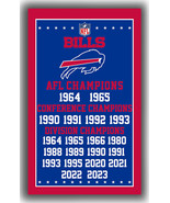 Buffalo Bills Football Team Champions Memorable Flag 90x150cm 3x5ft Best... - €13,07 EUR